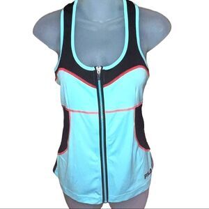 Fila Full Zip Racerback‎ Workout Tank